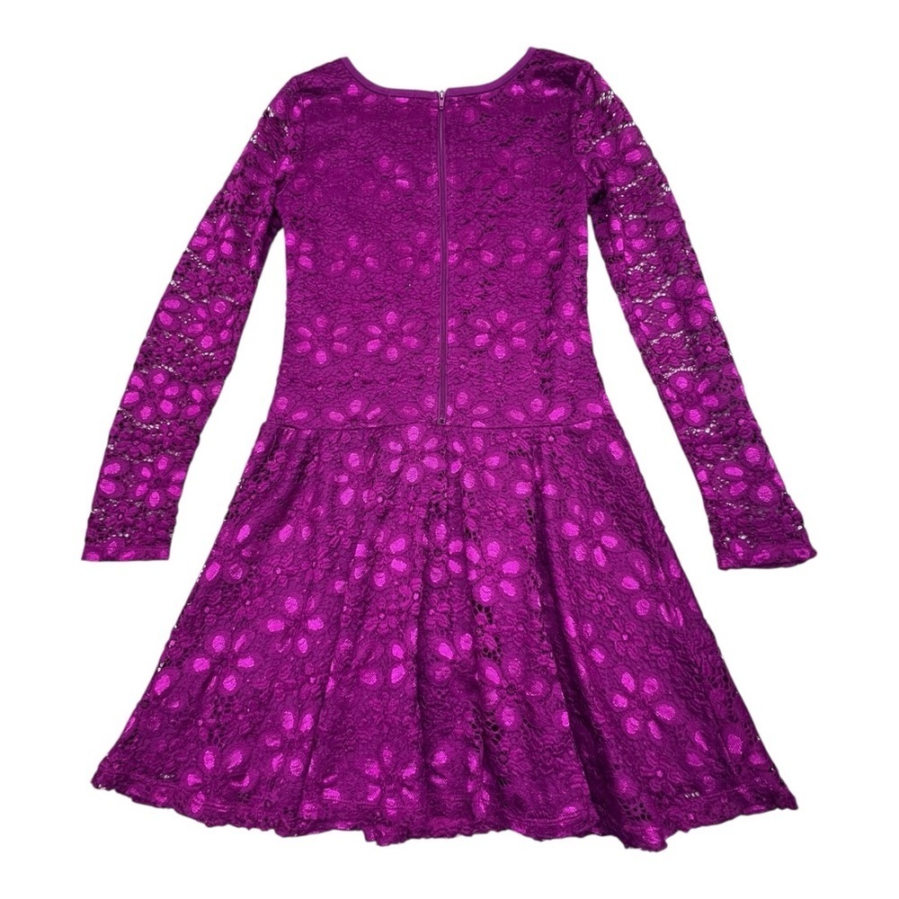 Ella Moss Fuchsia Lace Top - Picture 2 of 7